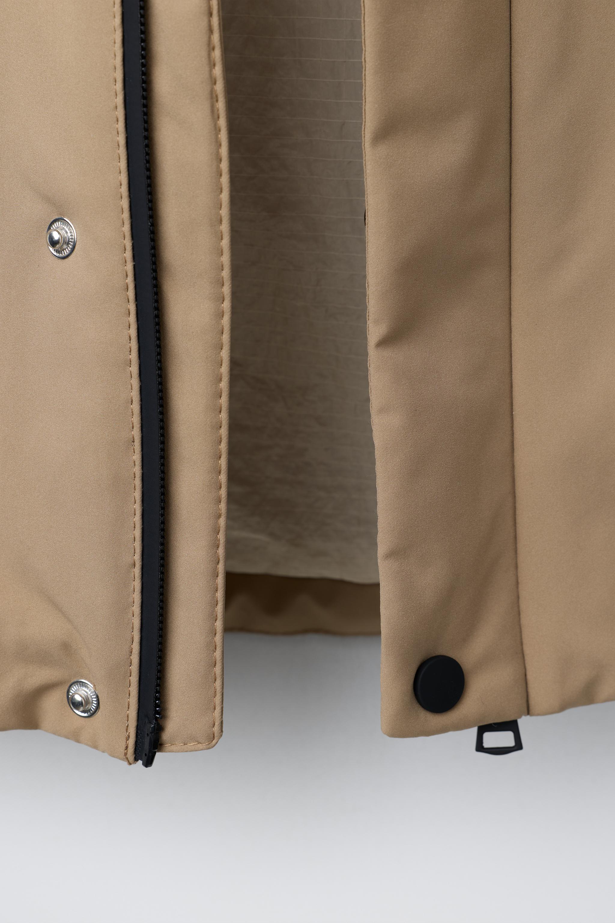 CONTRAST ZIP WATER REPELLENT PARKA